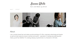 Desktop Screenshot of leannewhitemakeup.com